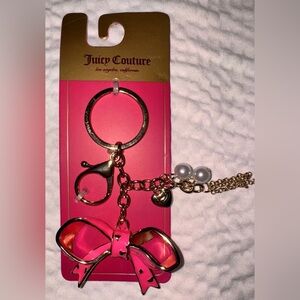 Juicy Couture Pink and Gold Bow Key Holder